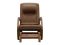 Massage rocking chair EGO TWIST EG2004 CHERRY Chocolate (TONY8) with pouffe