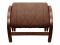 Massage rocking chair with pouffe EGO TWIST Plus EG2004 TCFP Chocolate (TONY8)