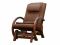 Massage rocking chair with pouffe EGO TWIST Plus EG2004 TCFP Chocolate (TONY8)
