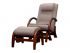 Massage rocking chair with pouffe EGO TWIST Plus EG2004 TCFP Cappuccino (TONY3)