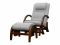 Massage rocking chair with pouffe EGO TWIST Plus EG2004 TCFP Gray (TONY13)